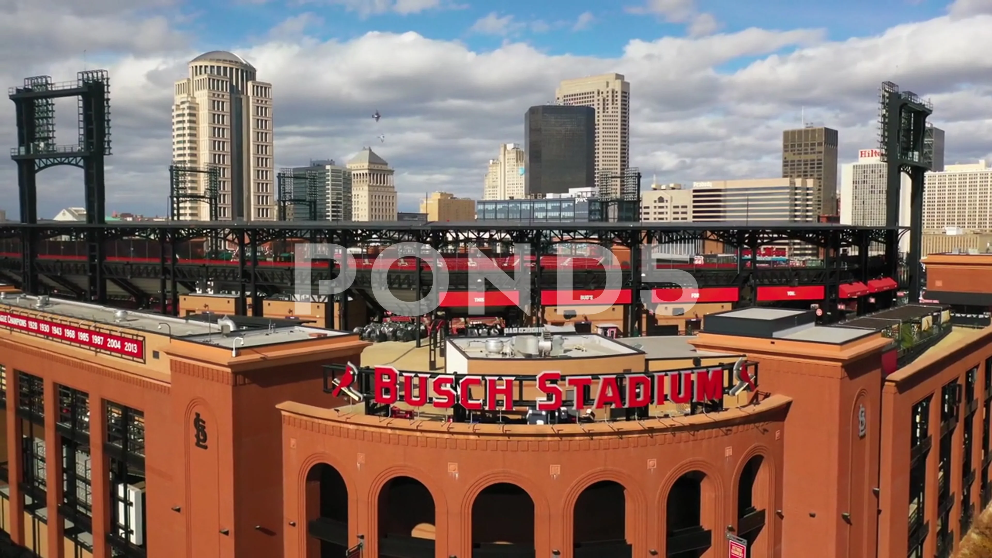 Cardinals Busch Stadium Aerial Framed Photo