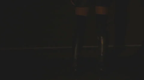 Rising Automatic Gate in Garage and Appearing Girl Silhouette 스톡 동영상 62656125