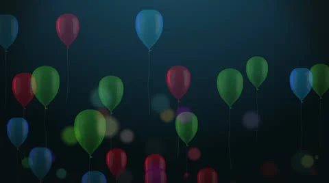 Rising  Balloons Stock Footage 10747119