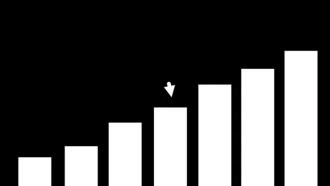 Rising Bar Graph Growth Animation Video stock 330516567