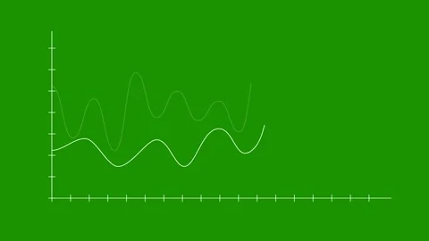 Rising Bar Graph Showing Growth  Financial Graph Analysis Green Screen Video Stock Footage 324629837