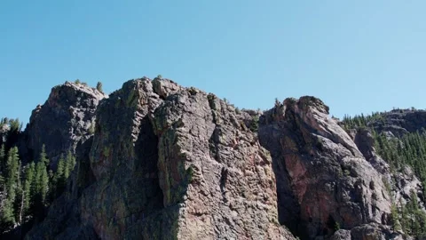 Rising up Boulder Mountain Stock Footage 250434451