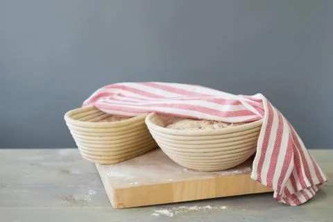 Rising bread dough Stock Photos