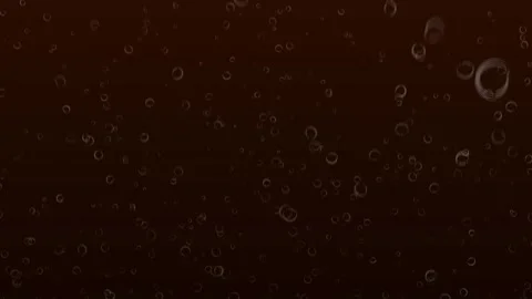 Rising Brown Cola Coffee Bubbles 4K Seamless Loop Background Video stock 332883510