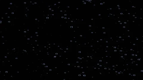 Rising up bubbles of champagne.Abstract background with shining bokeh sparkles Stock Footage 98608010