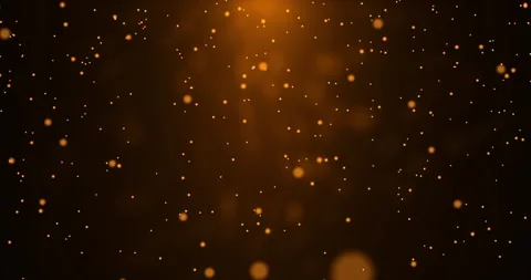 Rising chaotically moving dust in the light of a yellow lantern 1 Stock Footage 307620564