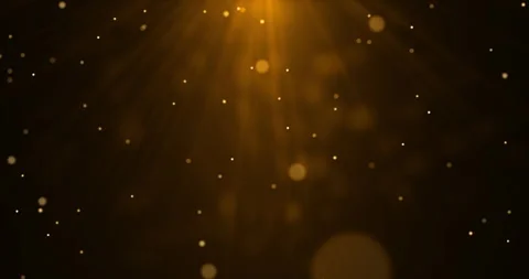 Rising chaotically moving dust in the light of a yellow lantern 51 Stock Footage 307797205