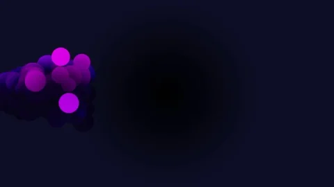 Rising circles particle animation, motion graphic abstract effect. 스톡 동영상 83140945