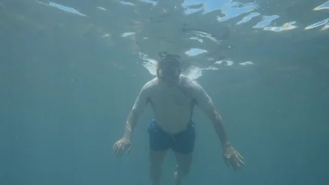 Rising from the deep sea Stock Footage 83376989