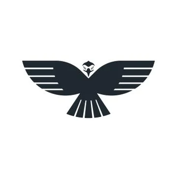 Rising eagle icon Stock Illustration