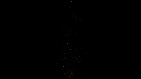 Rising Ember Particle. Dense Fire Ember. Spark from Fire. Loop Animation Stock Footage 284918021