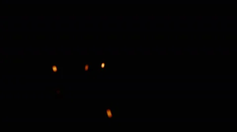Rising Embers, Low Flames (24fps) Stock Footage 59267575