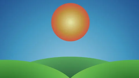 Rising &amp; Falling Sun and moon day and night Cycles Stock Footage 306964314