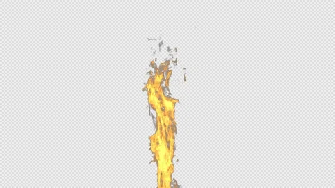 Rising fire - with alpha channel. Stock Footage 226794123