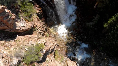 Rising Forest Waterfall Stock Footage 93008940