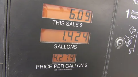 Rising Fuel Prices 스톡 동영상 2257435