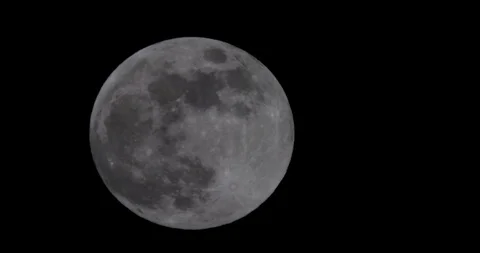 Rising full moon - time lapse - eightfold 8x - 4K UHD stock video Stock Footage 86652845