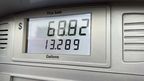 Rising Gas Prices Stock Footage 195328848