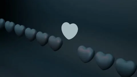 Rising glow heart Stock Footage 148997359