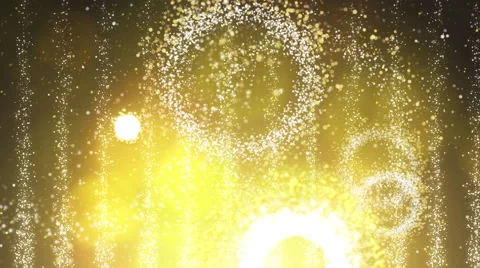 Rising golden bubbles Stock Footage 59299948