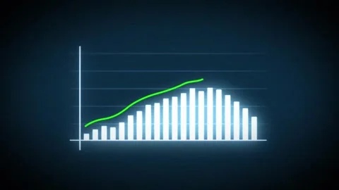 Rising Graph Animation  Infographic Motion Graphics Video Footage Stock Footage 324629880