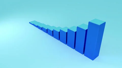 Rising graph geometric Stock Footage 32934855