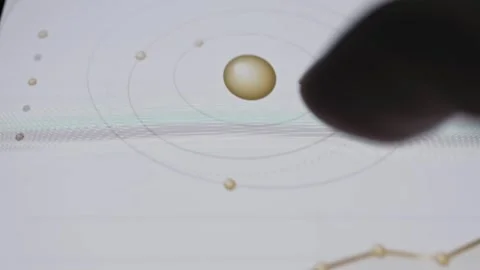 Rising graph tracks increasing debris observations Stock Footage 342496087