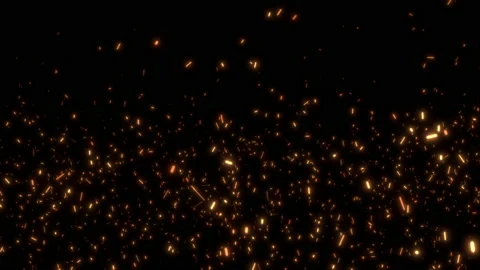 Rising hot fire background particles backdrop Stock Footage 206094932