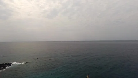 Rising on lighthouse Stock Footage 87143929