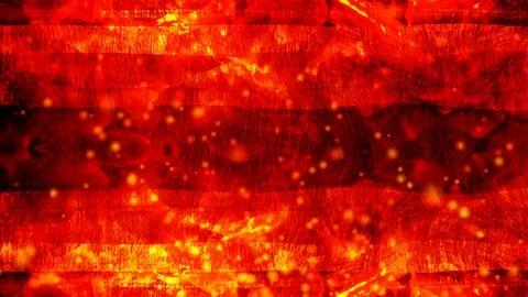 Rising Magical Fire Particles with Red Slow Declining Warped Stripes Stock Footage 112906364