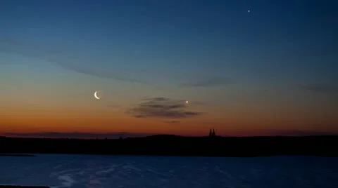 Rising Moon Stock Footage 11525568