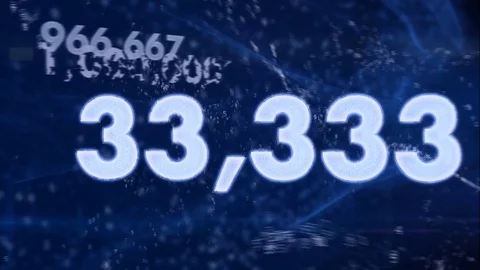 Rising one million. animation Video stock 70869891