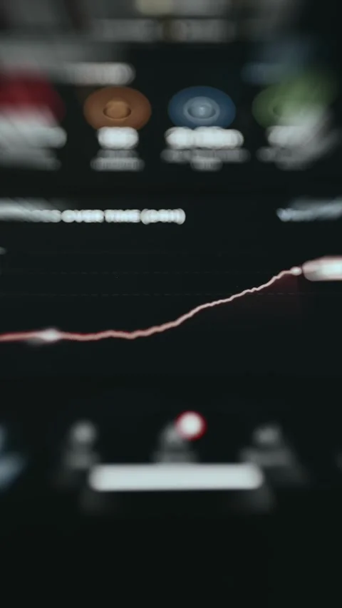 Rising Outage Events Analytics Line Stock Footage 338395381