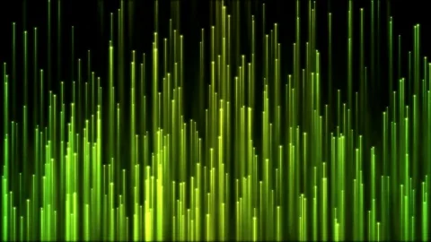 Rising Particle Beams Background Animation - Green Stock Footage 73928249