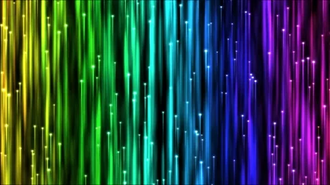 Rising Particle Beams Background Animation - Loop Rainbow Stock Footage 73969701