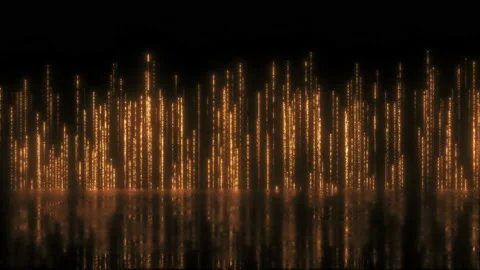 Rising Particles Background Loop in Warm Color Style over Wet floor 스톡 동영상 153435477