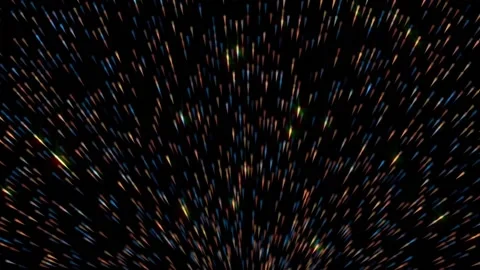 Rising Particles which are moving in lines loop motion Stock Footage 160347025