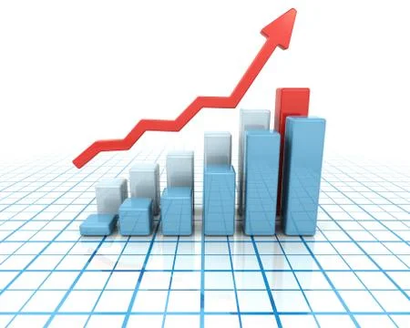 Rising profits Stock Illustration