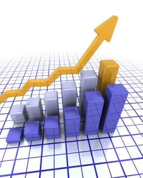 Rising profits Stock Illustration