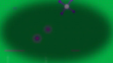 Rising pulse driving two markers moving up-right toward star node for 스톡 동영상 329531654