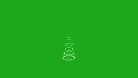 Rising up rings motion graphics with green screen background Stock Footage 276200698