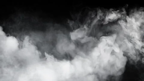 Rising Smoke Fog Clouds Loop Overlay Motion Background in 4K Stock Footage 334812539