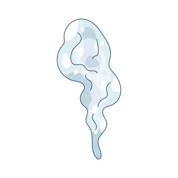 Rising smoke Stock Illustration