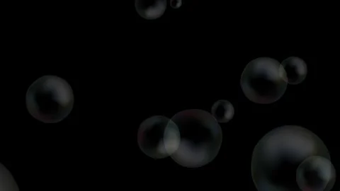 Rising Soap Bubbles 4K Seamless Loop Overlay Vídeo Stock 337023869