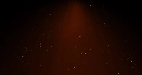 Rising sparkling particles in orange light Stock Footage 304823998
