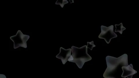 Rising Star Shaped Soap Bubbles 4K Seamless Loop Overlay Stock Footage 337023856