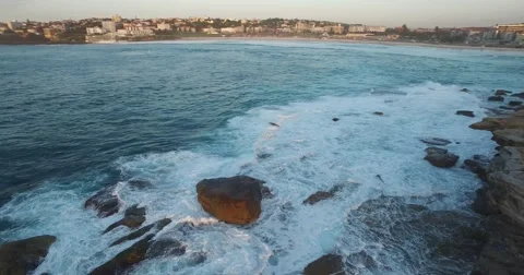 Rising Sun of Bondi Beach Stock Footage 60937405