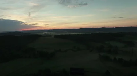 Rising sun on the hills Stock Footage 67269918