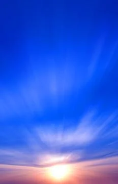 Rising sun Stock Photos