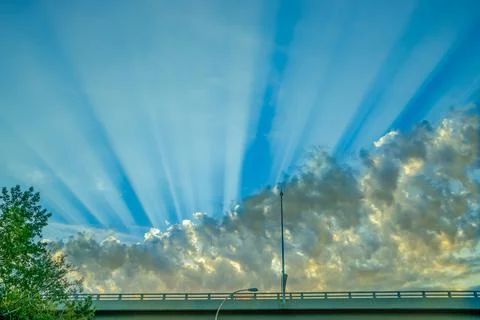 Rising sun Stock Photos